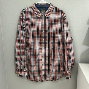 Mens plaid colorful button down
